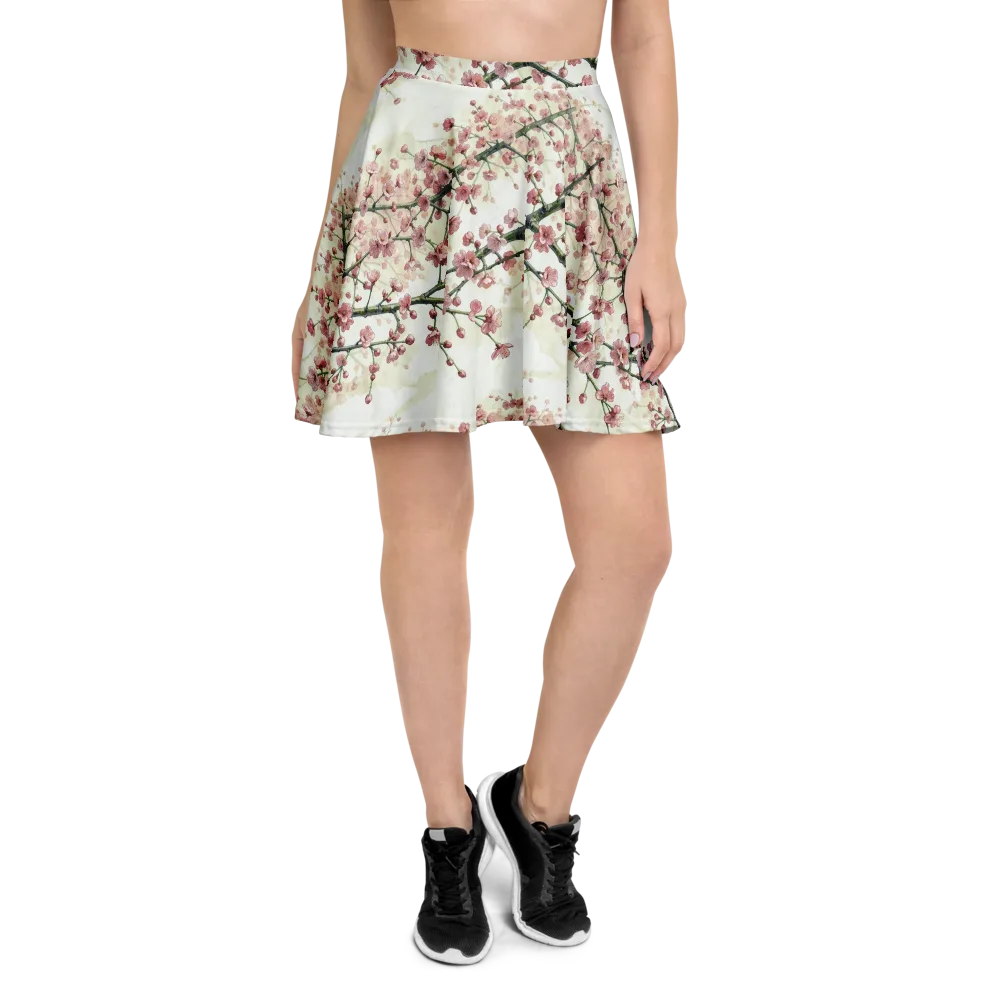 Cherry Blossom Canopy on Skater Skirt — Front