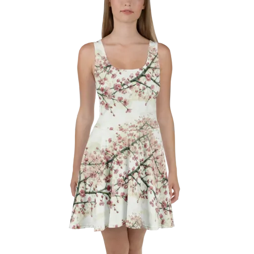 Cherry Blossom Canopy on a Skater Dress