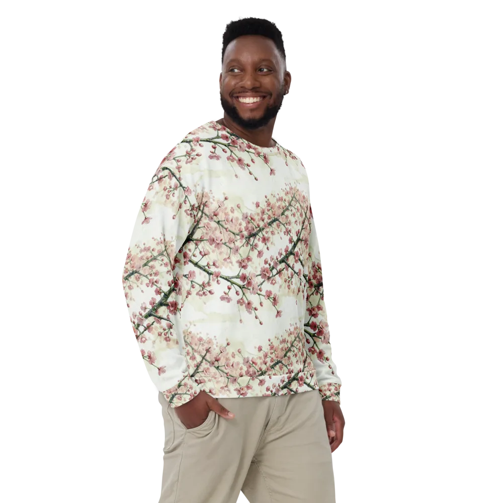 Cherry Blossom Canopy on Sweatshirt — Front