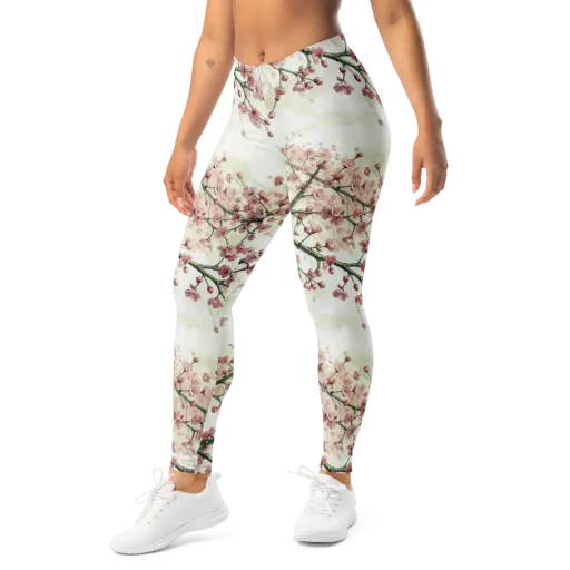 Cherry Blossom Canopy on a Leggings