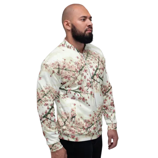 Cherry Blossom Canopy on a Bomber Jacket