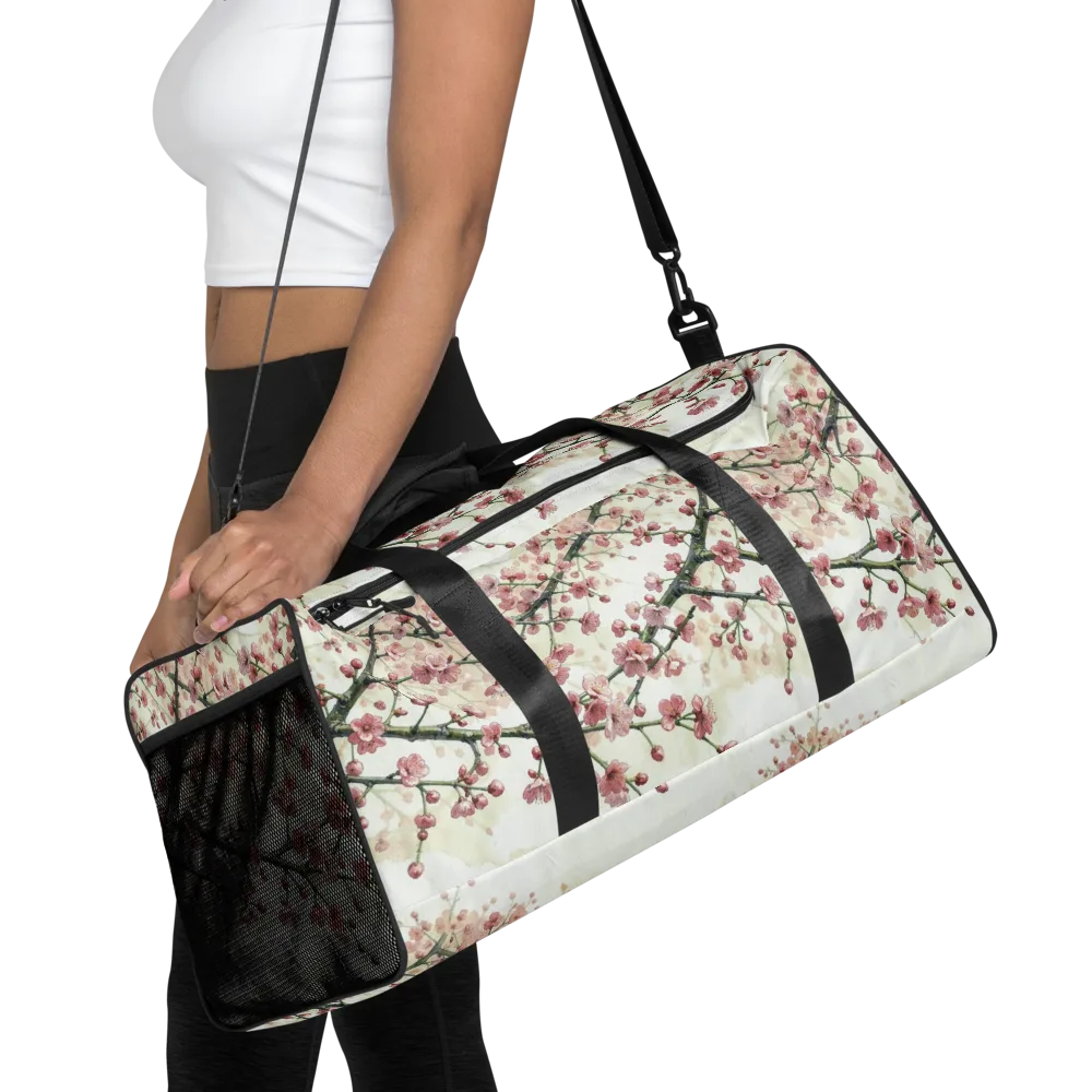 Cherry Blossom Canopy on Duffle Bag — Front
