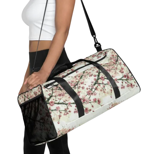 Cherry Blossom Canopy on a Duffle Bag
