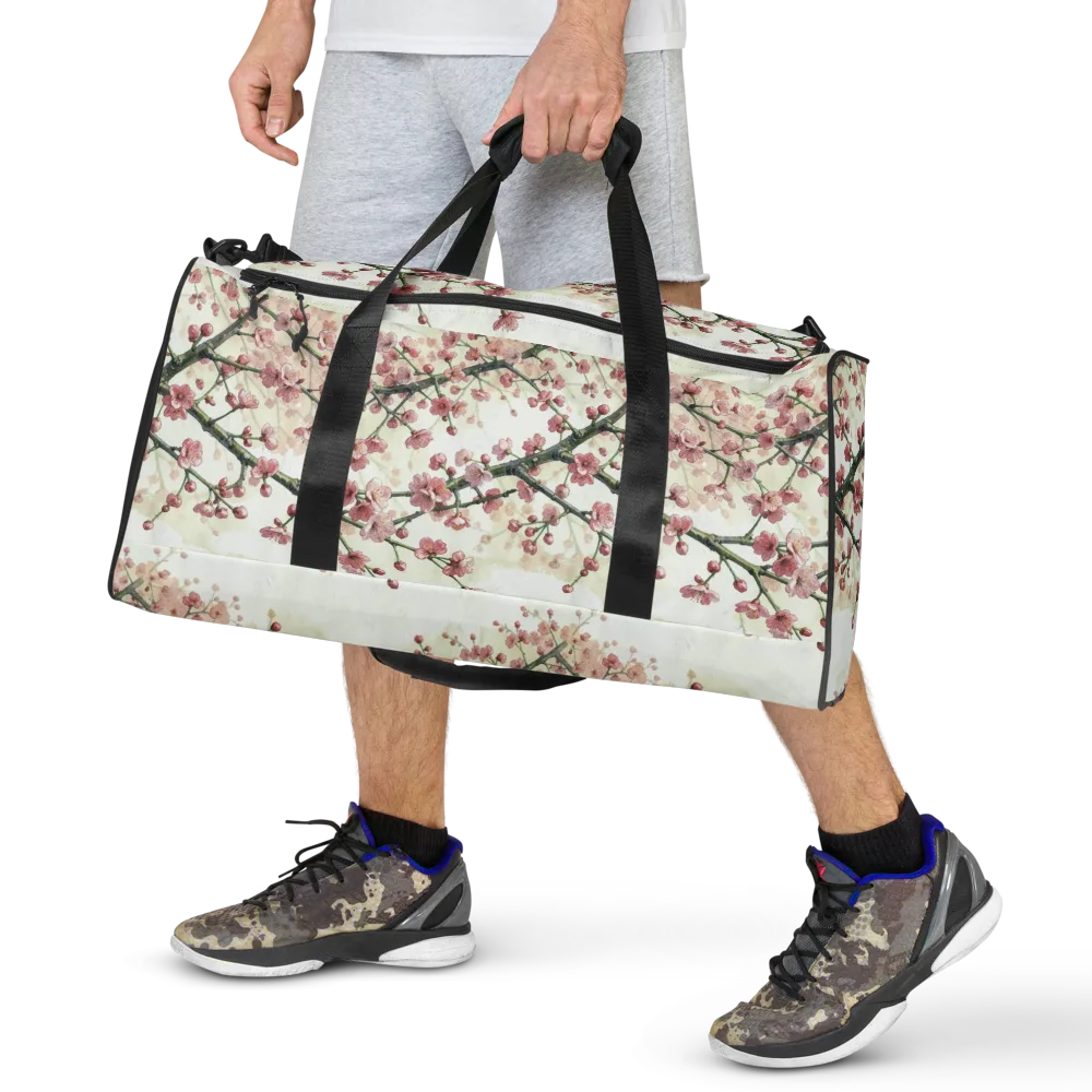 Cherry Blossom Canopy on Duffle Bag — Front