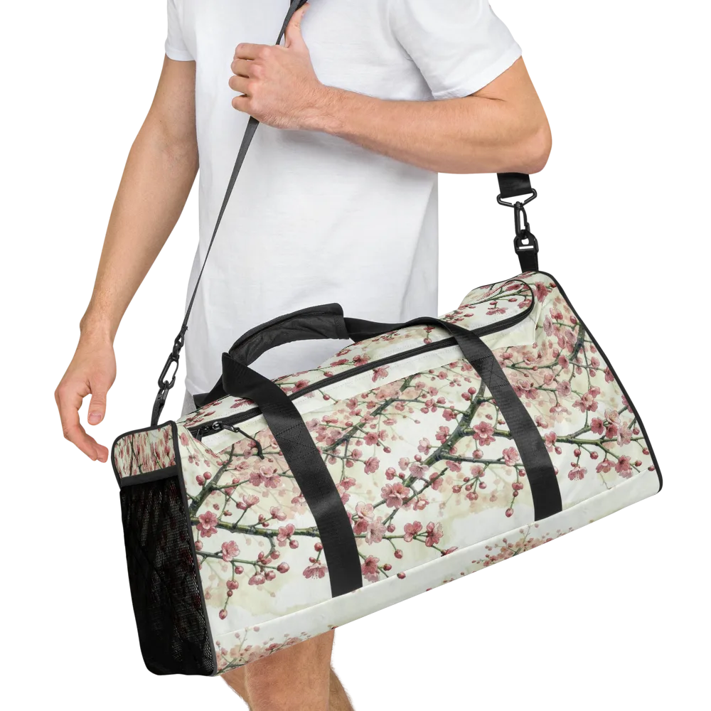 Cherry Blossom Canopy on Duffle Bag — Right Front