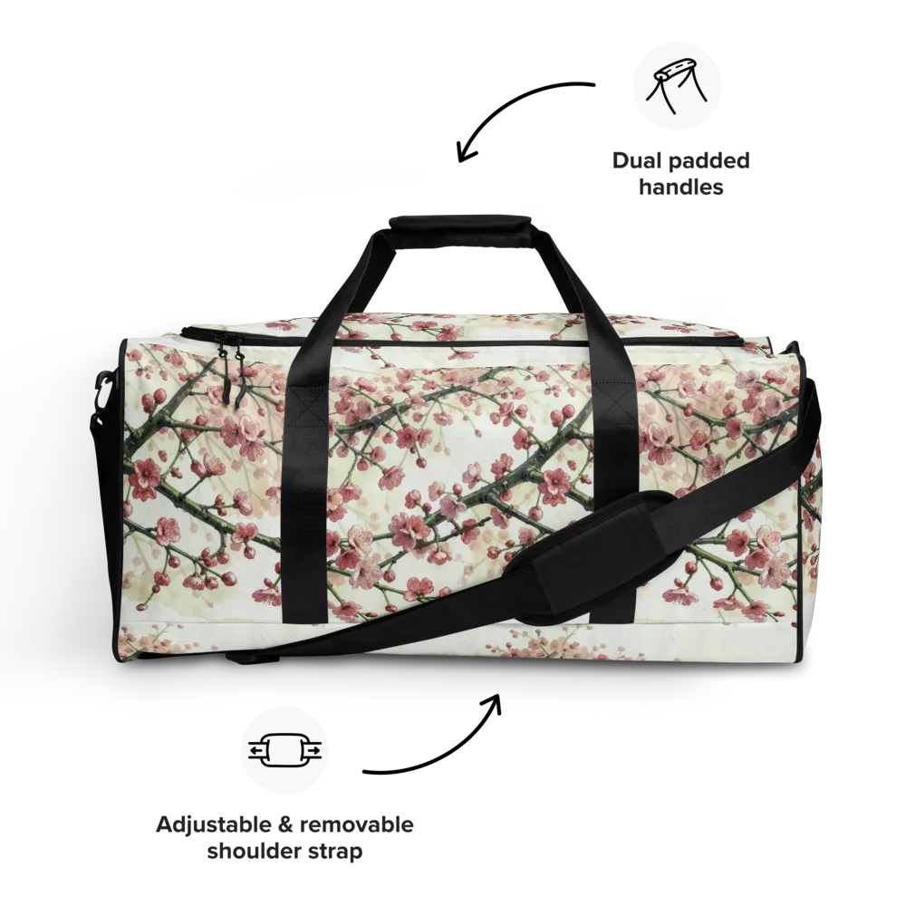 Cherry Blossom Canopy on Duffle Bag — Front