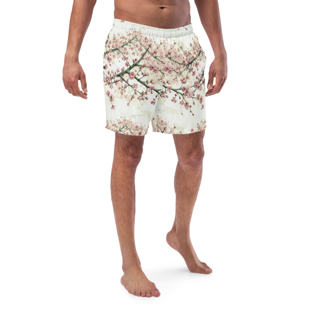 Cherry Blossom Canopy on Swim Trunks — Front