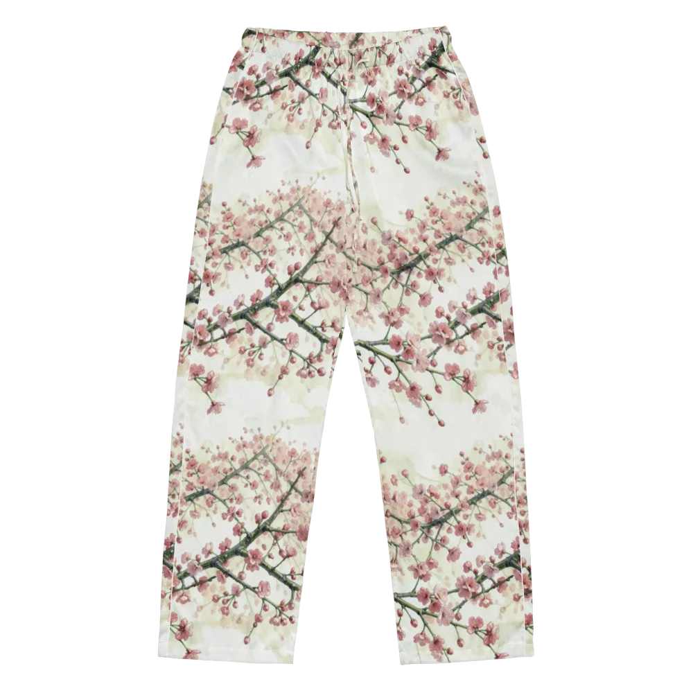 Cherry Blossom Canopy on Women's Pajama Pants — Front