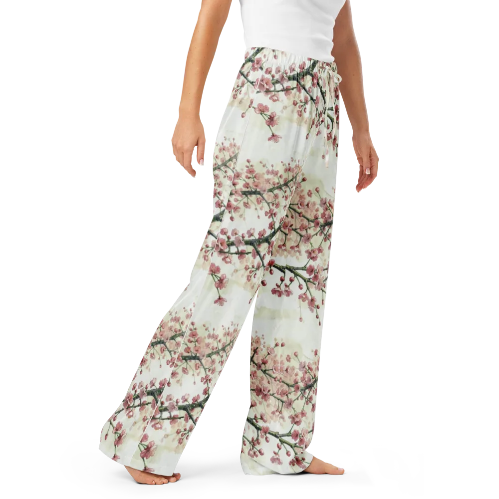 Cherry Blossom Canopy on Women's Pajama Pants — Right Front