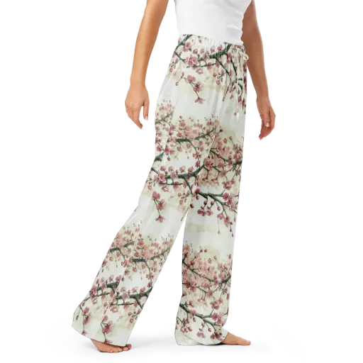 Cherry Blossom Canopy on a Women's Pajama Pants