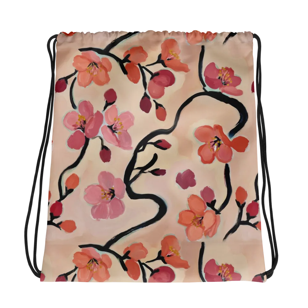 Coral Branchwork on Drawstring Bag — Photo