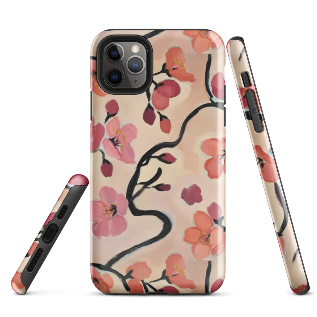 Coral Branchwork on Tough Case for iPhone® — Front