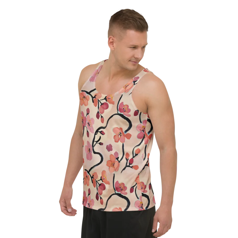 Coral Branchwork on Men's Tank Top — Left Front