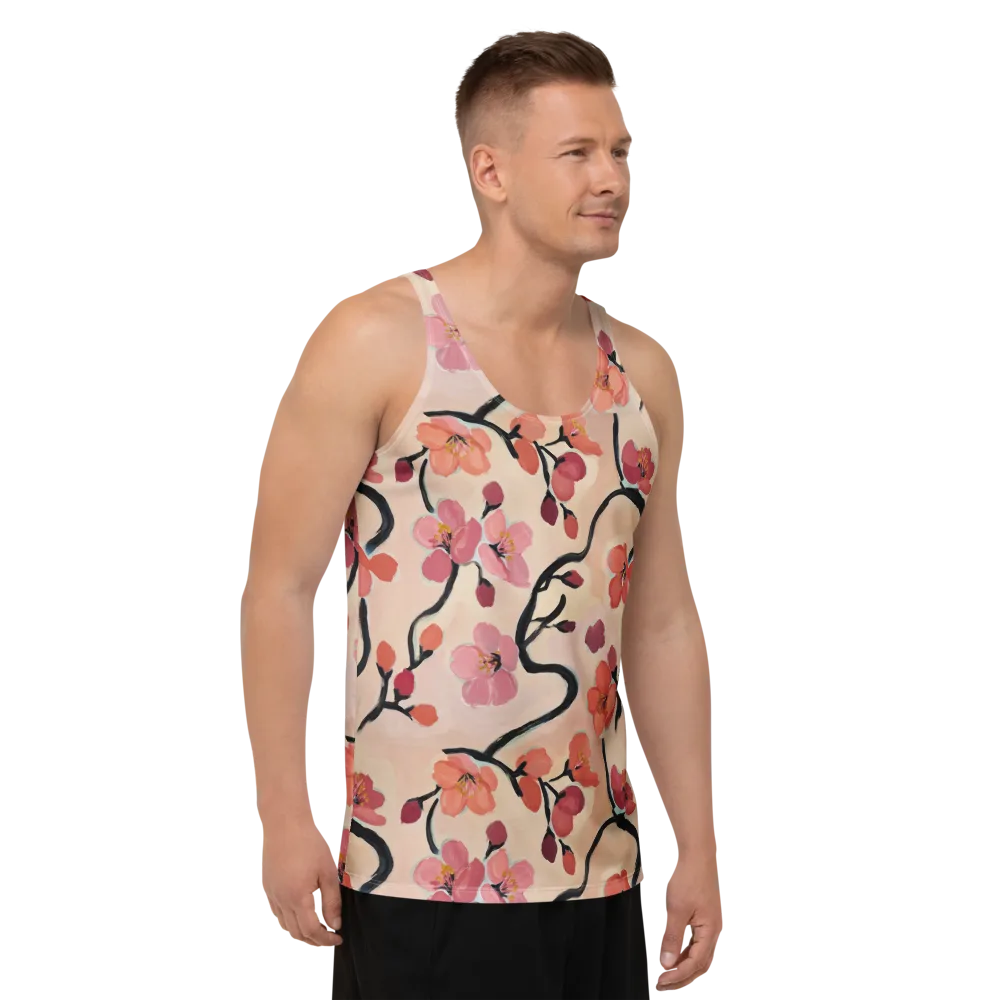 Coral Branchwork on Men's Tank Top — Right Front