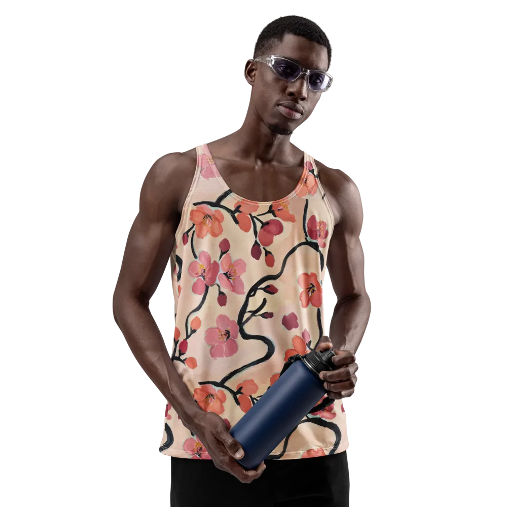 Coral Branchwork on Men's Tank Top — Front