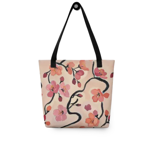Coral Branchwork on a Tote Bag