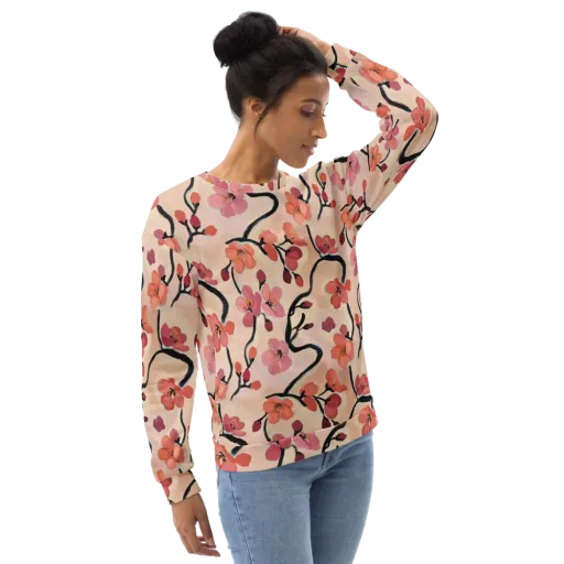 Coral Branchwork on a Sweatshirt