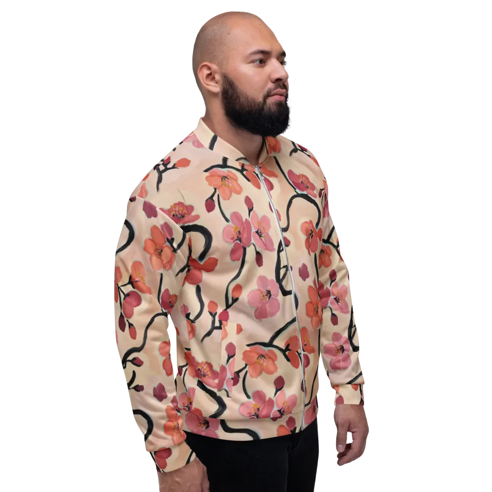 Coral Branchwork on Bomber Jacket — Right