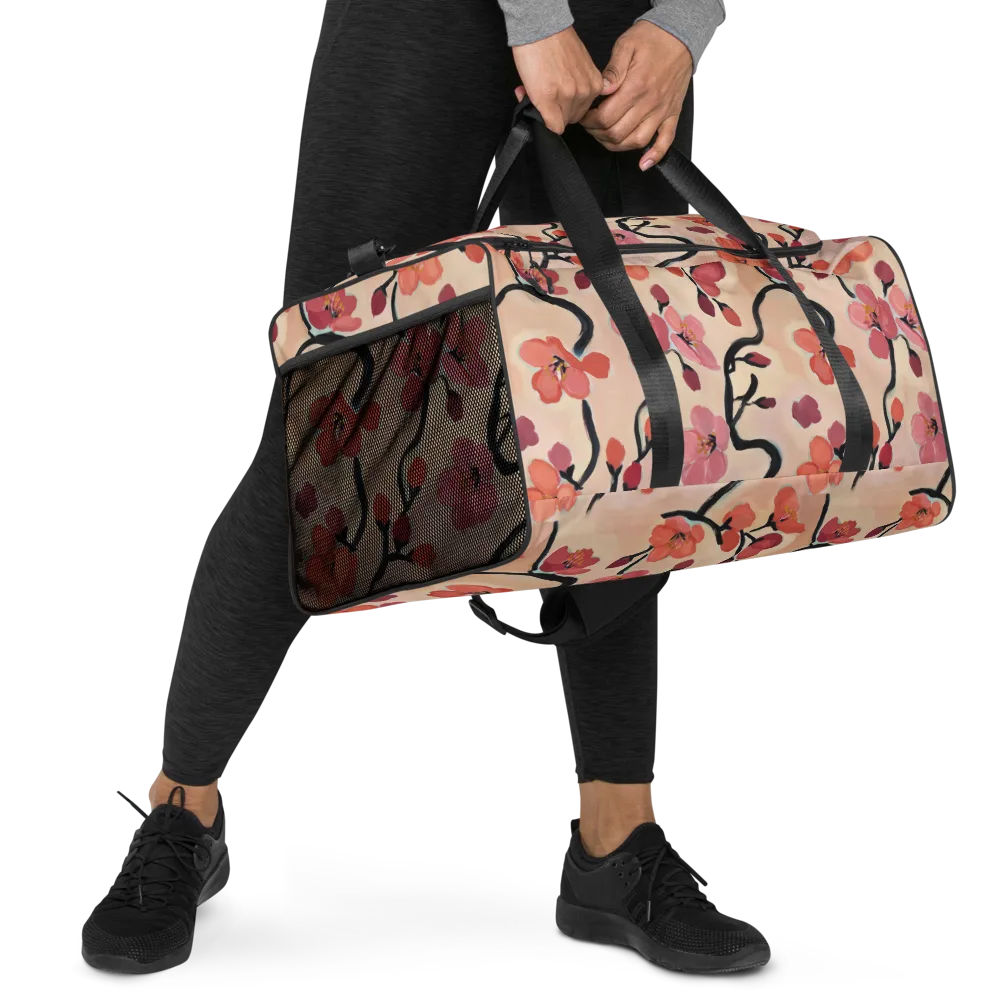 Coral Branchwork on Duffle Bag — Right Front