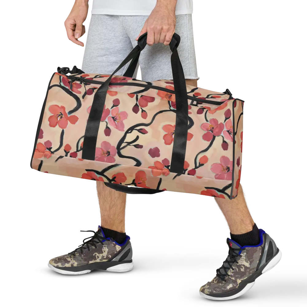Coral Branchwork on Duffle Bag — Front
