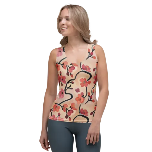 Coral Branchwork on a Women's Tank Top