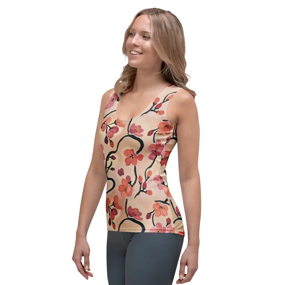 Coral Branchwork on Women's Tank Top — Left Front