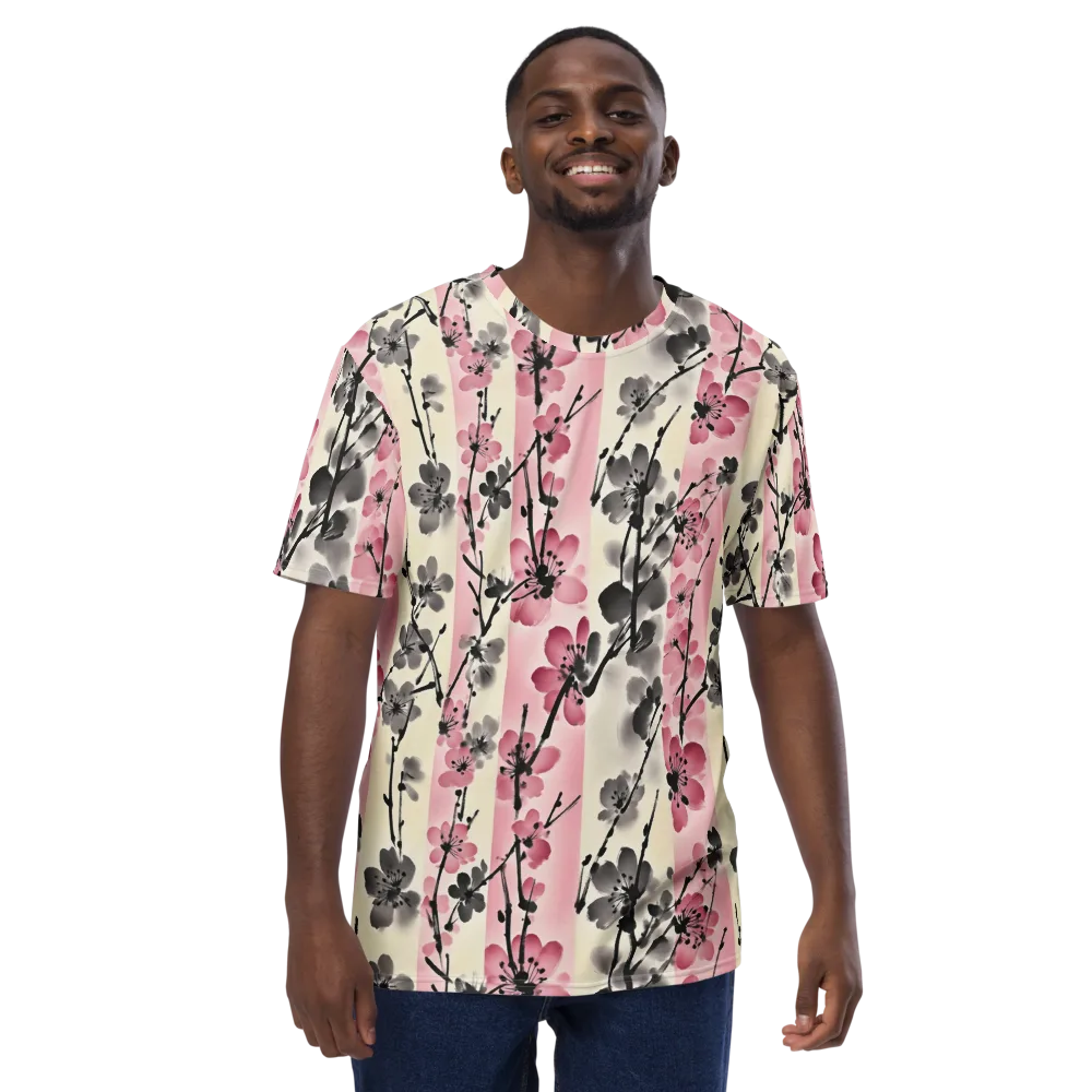 Blossom Ink on Men's Crew Neck T-Shirt — Front