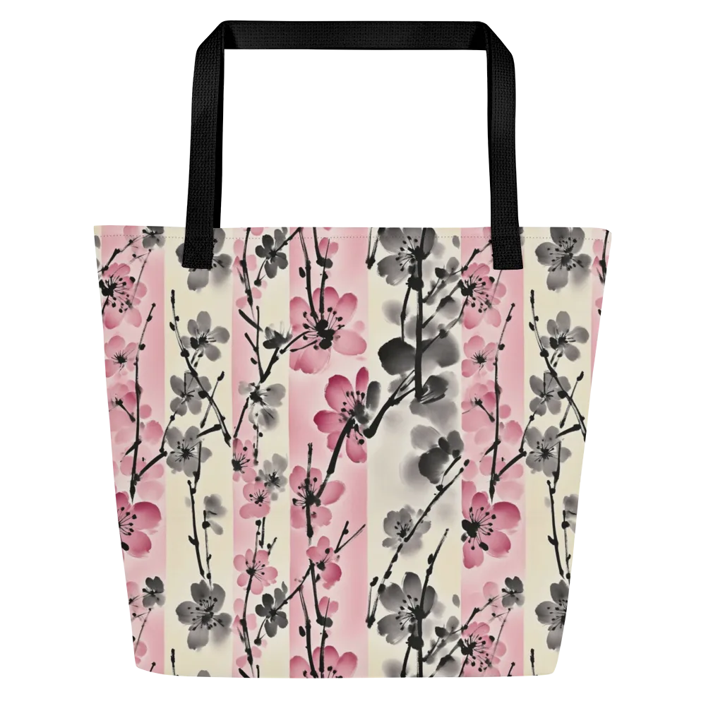 Blossom Ink on Large Tote Bag W/ Pocket — Front