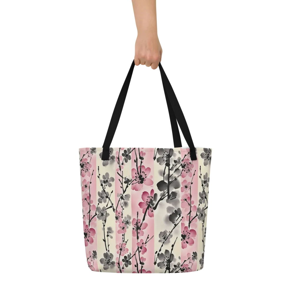Blossom Ink on Large Tote Bag W/ Pocket — Front