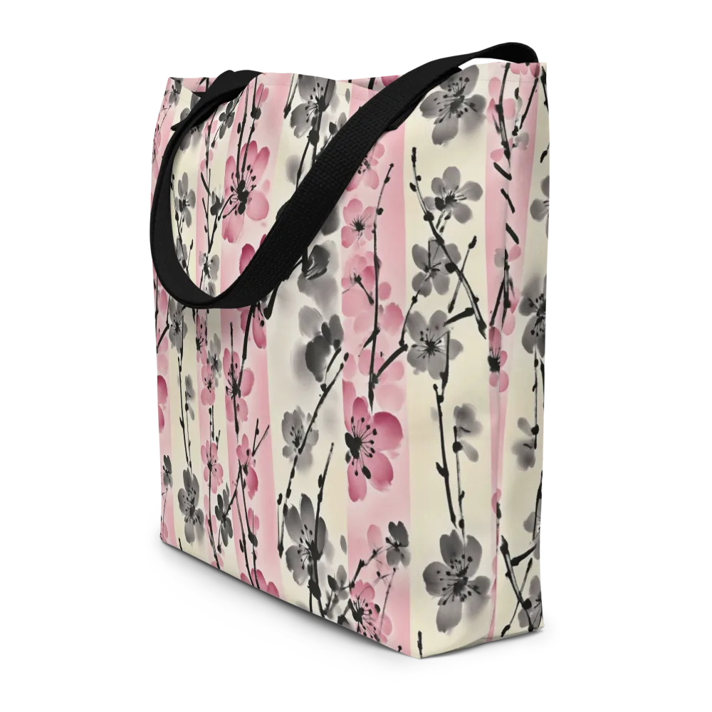 Blossom Ink on Large Tote Bag W/ Pocket — Front