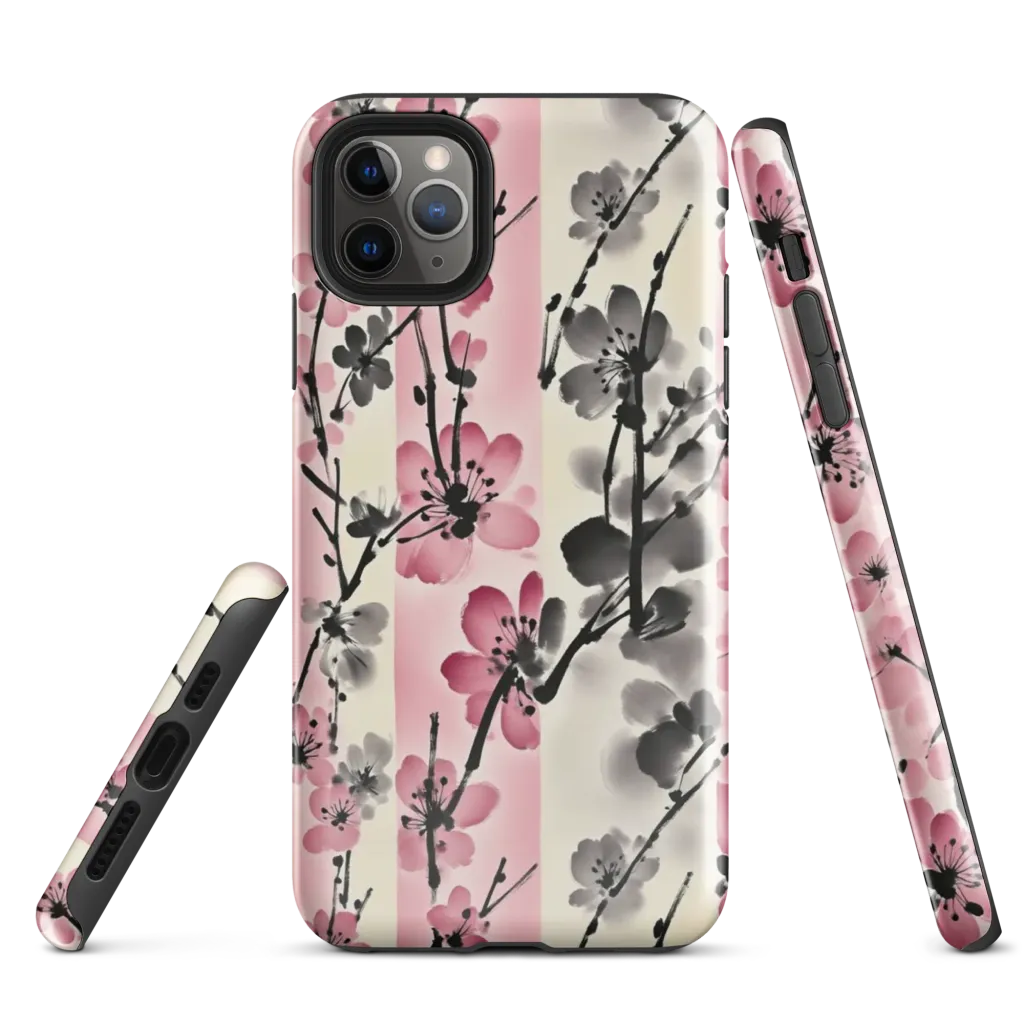 Blossom Ink on Tough Case for iPhone® — Front