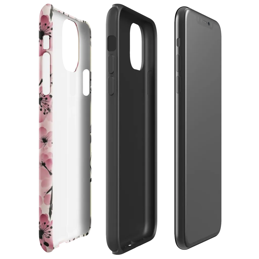 Blossom Ink on Tough Case for iPhone® — Right