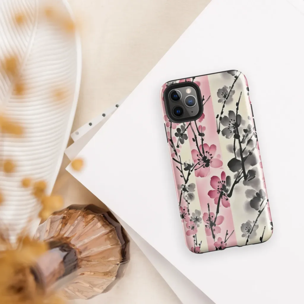 Blossom Ink on Tough Case for iPhone® — Front