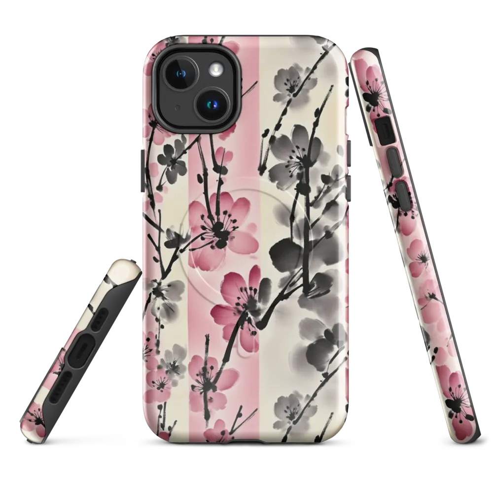 Blossom Ink on MagSafe Tough Case for iPhone® — Front