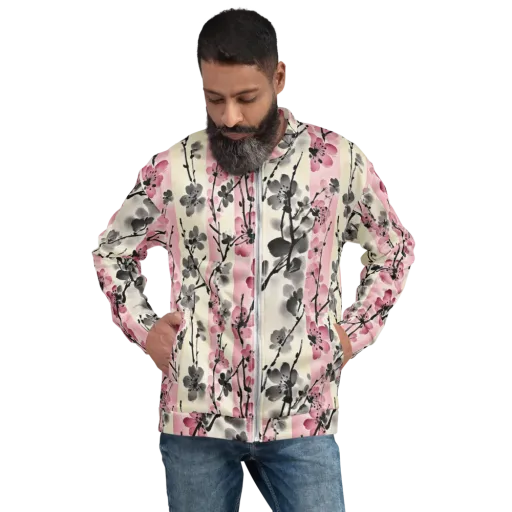 Blossom Ink on a Bomber Jacket
