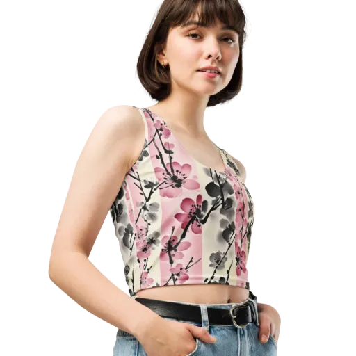 Blossom Ink on a Crop Top