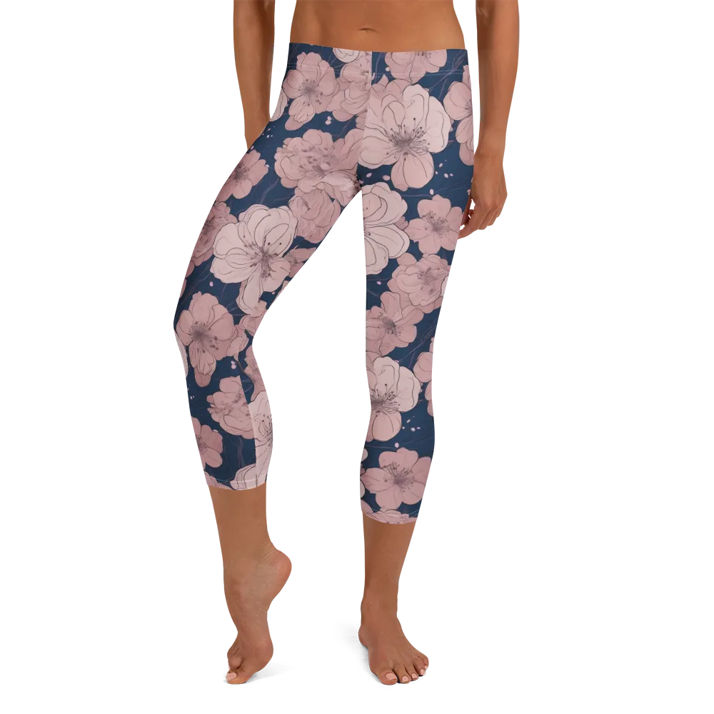 Moonlit Orchard on Capri Leggings — Front