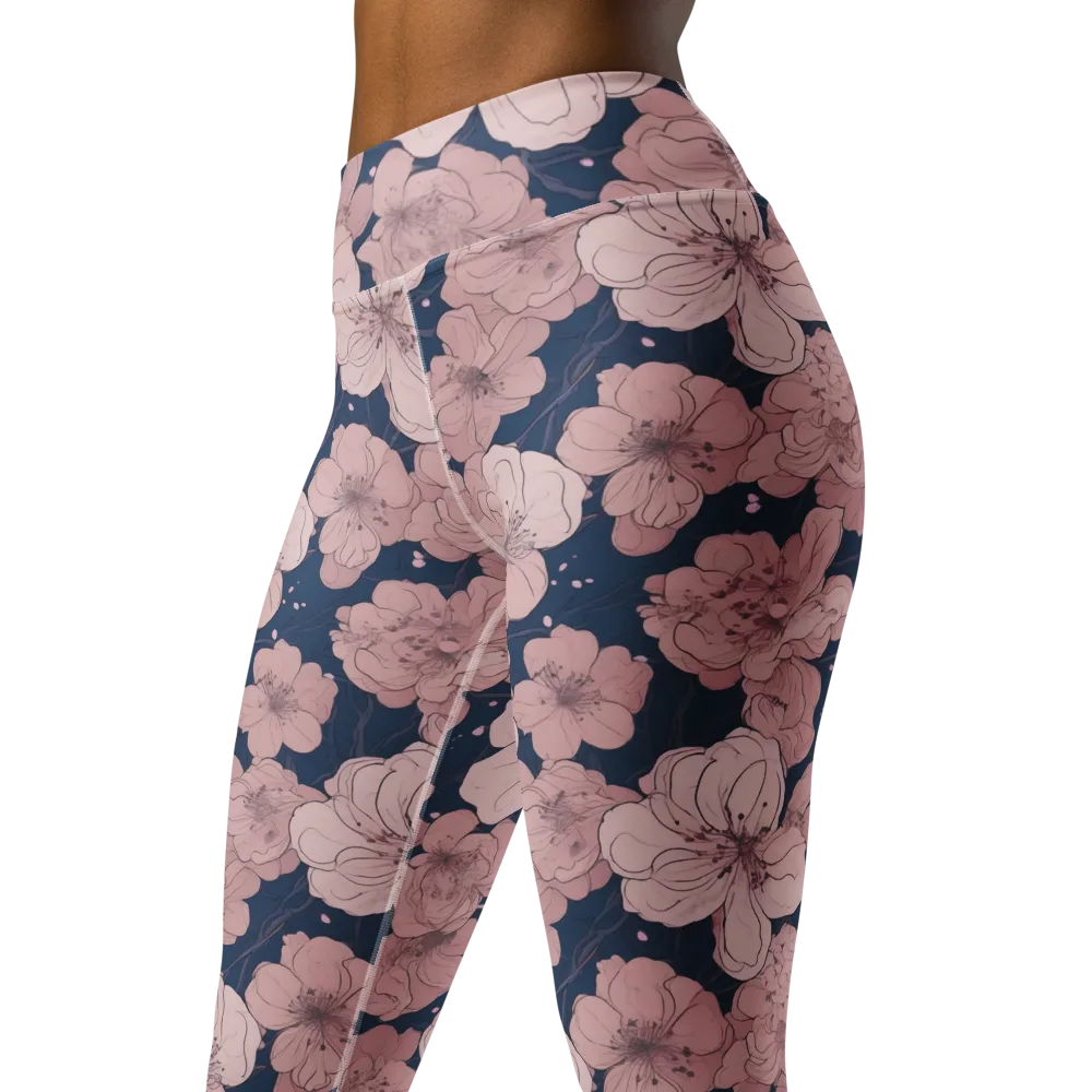 Moonlit Orchard on Yoga Leggings — Left Front