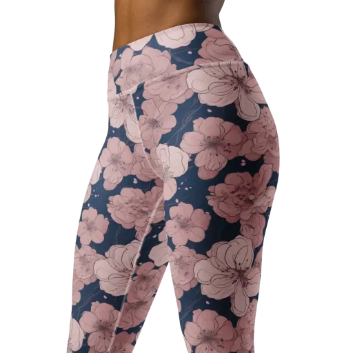 Moonlit Orchard on a Yoga Leggings