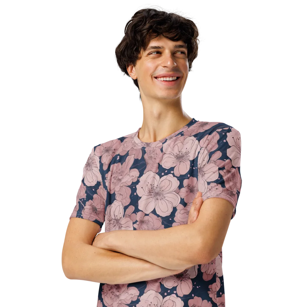 Moonlit Orchard on Men's Crew Neck T-Shirt — Left Front