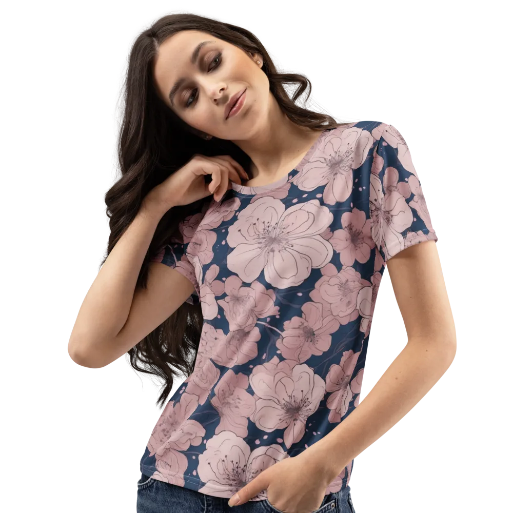 Moonlit Orchard on Women's Crew Neck T-Shirt — Left Front