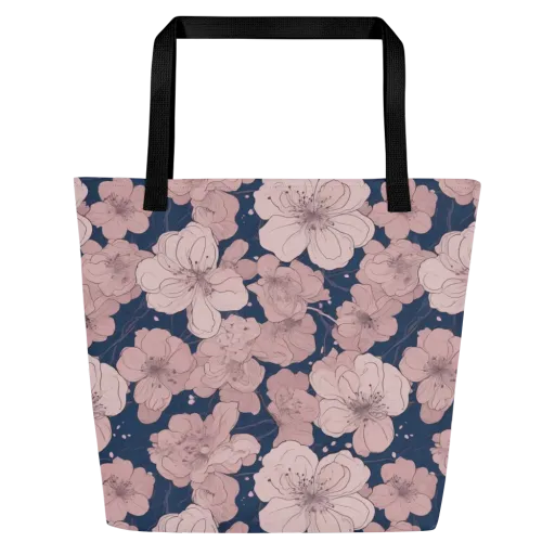 Moonlit Orchard on a Large Tote Bag W/ Pocket