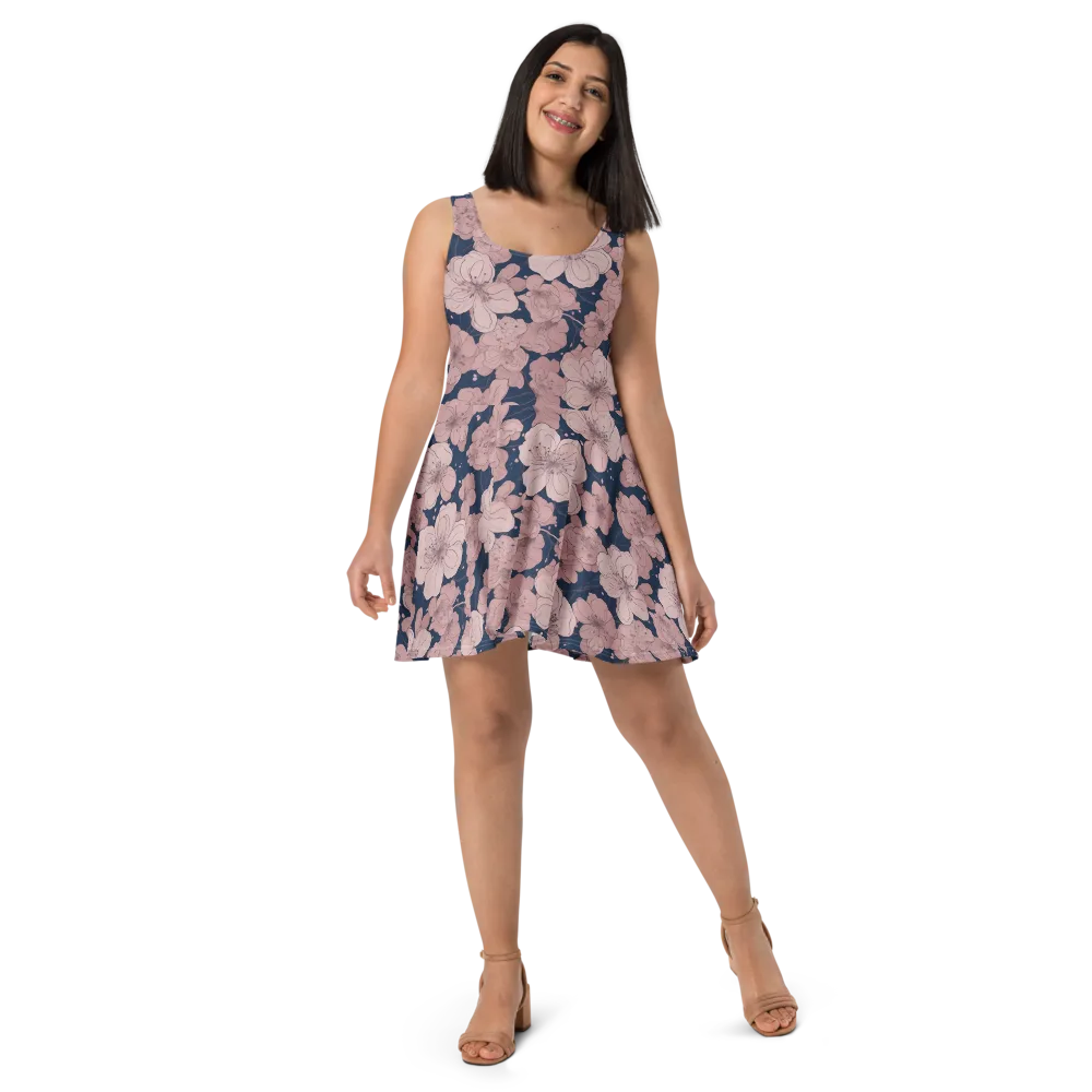 Moonlit Orchard on Skater Dress — Front
