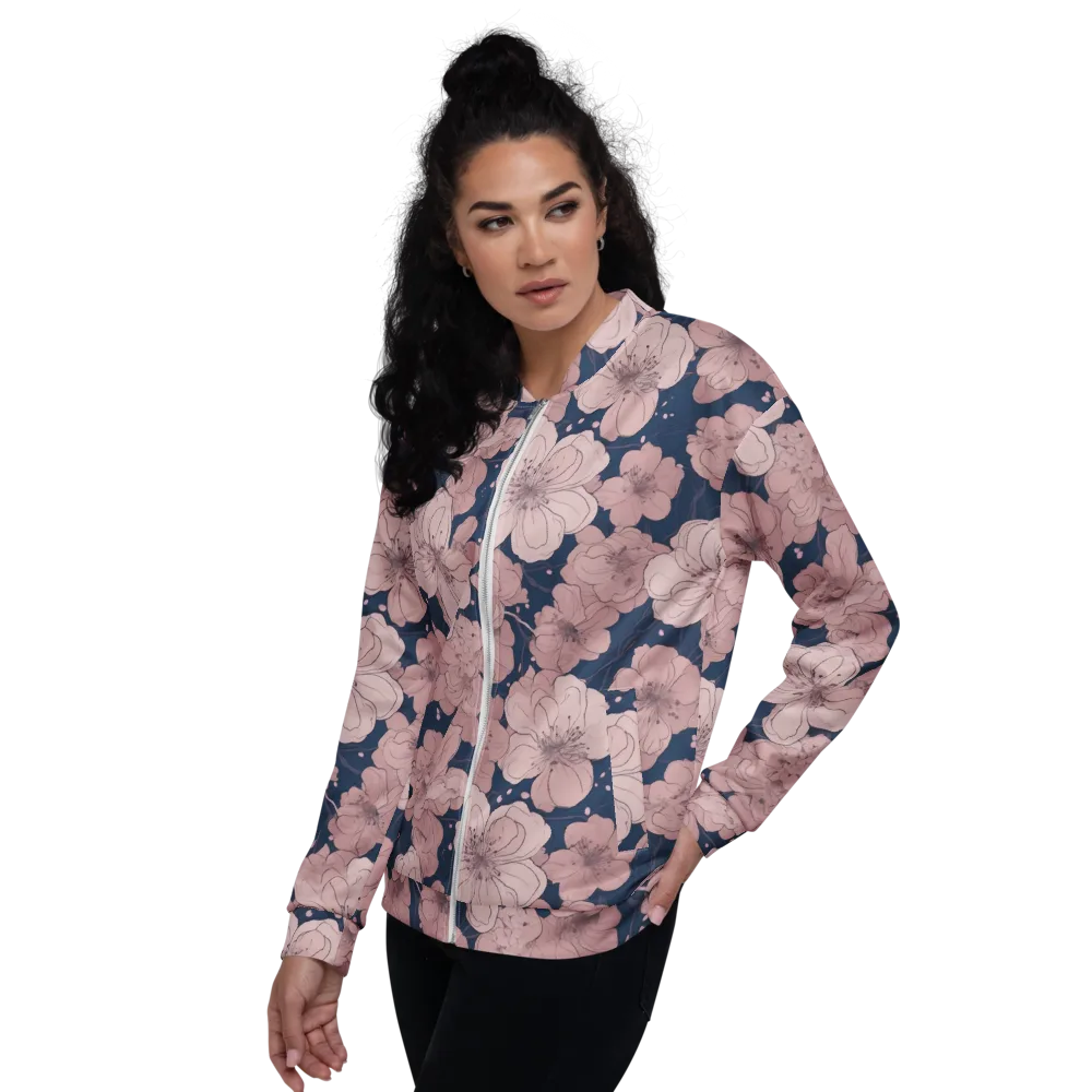Moonlit Orchard on Bomber Jacket — Left