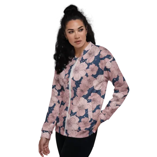 Moonlit Orchard on a Bomber Jacket