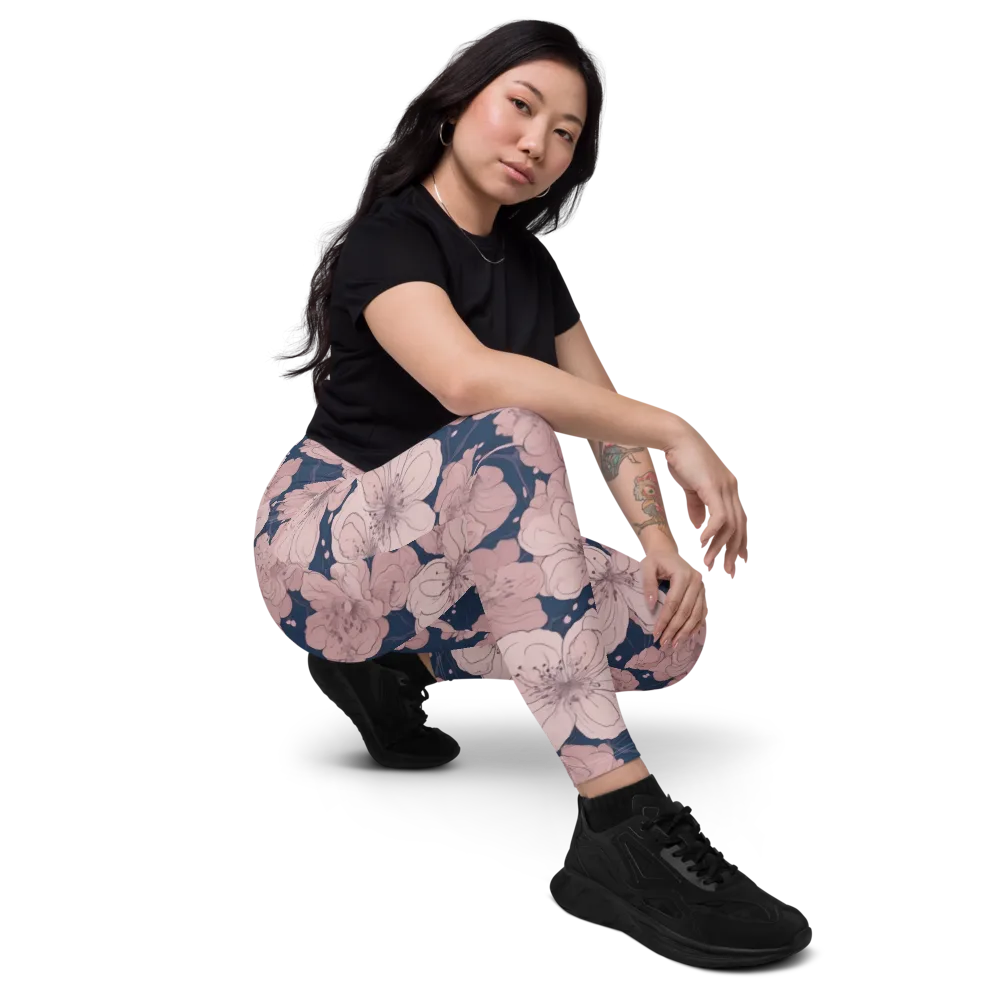 Moonlit Orchard on Leggings with Pockets — Right Front