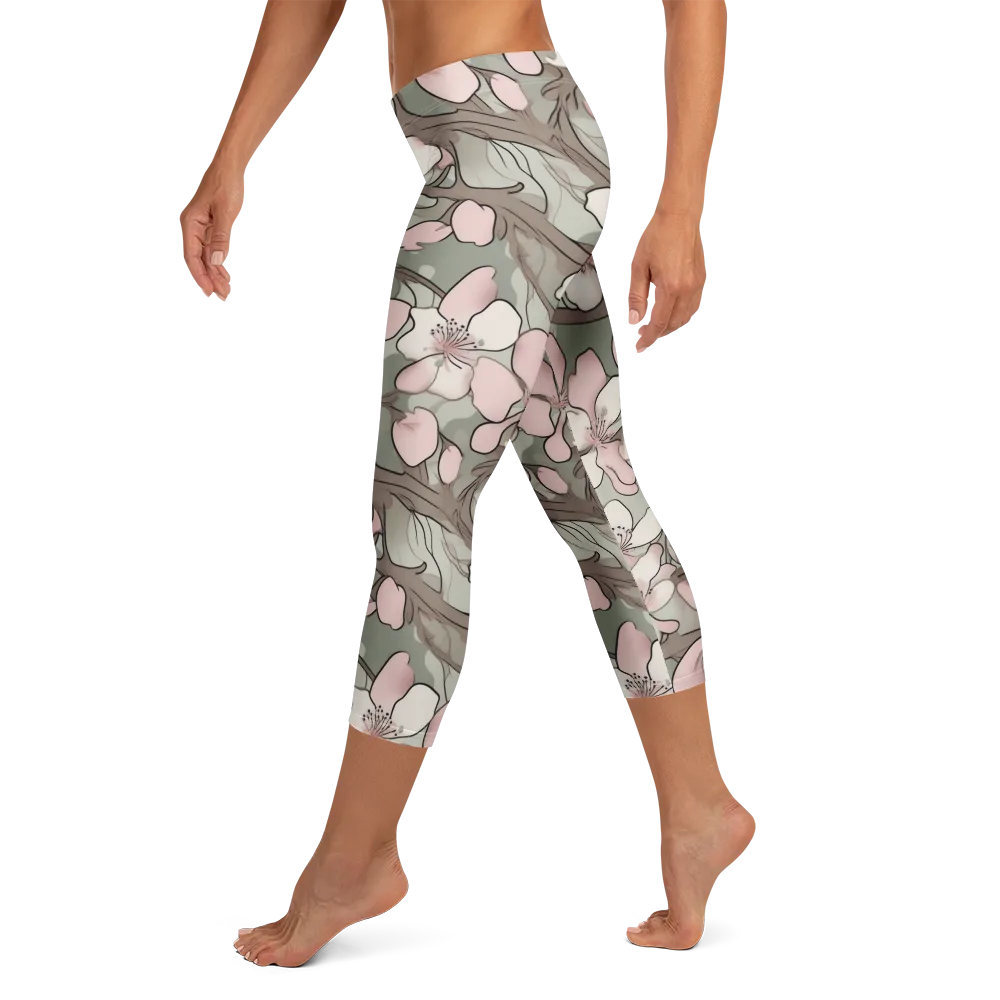 Petal Canopy on Capri Leggings — Left
