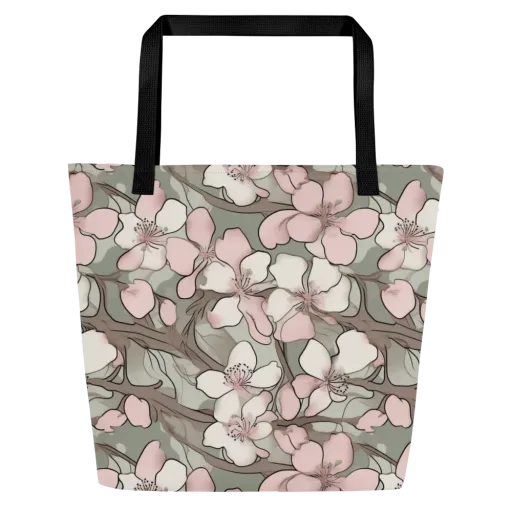 Petal Canopy on a Large Tote Bag W/ Pocket