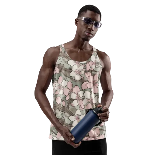 Petal Canopy on a Men's Tank Top