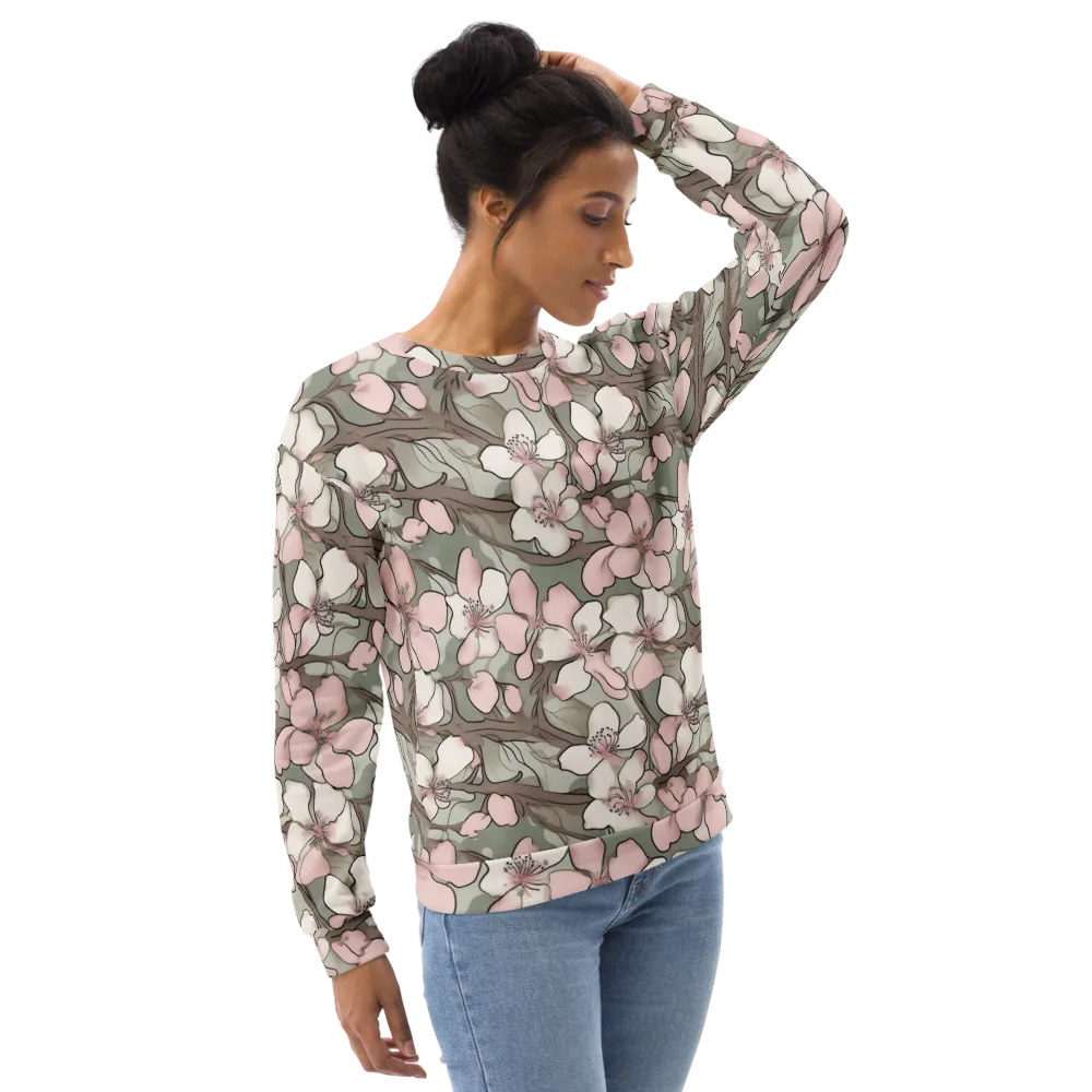 Petal Canopy on Sweatshirt — Right Front